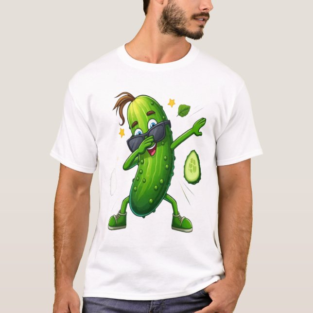 ADOM Premium Dabbaurval Plockad Gurka Grafisk Herr T Shirt (Framsida)