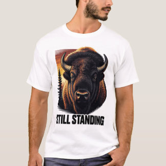 ADOM Premium "Fortfarande Stående" Minimalistisk T Shirt