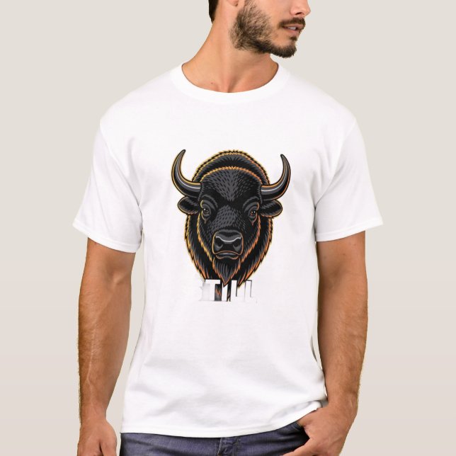 ADOM Premium "Fortfarande Stående" Minimalistisk T Shirt (Framsida)