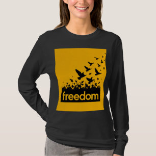 ADOM Premium "Frihet" Minimalistisk Långärmad Tröj T Shirt