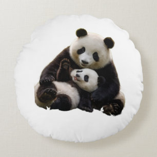 ADOM Premium Panda Bear Sängkammartäcke Rund Kudde