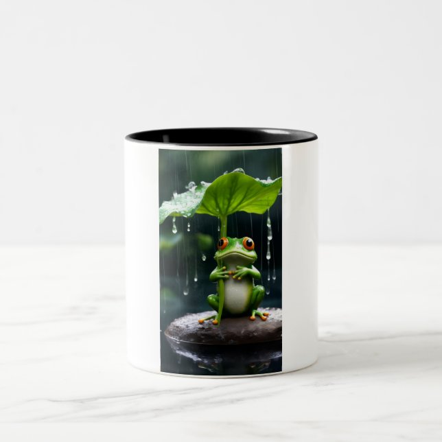 ADOM Premium Regnig Groda Grafisk Mugg (Center)