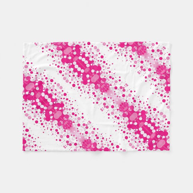 ADOM Rosa Magenta Halftone Filta Fleecefilt (Framsidan (Horisontell))
