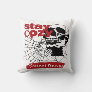 ADOM "Stay Cozy" Dam Långärmad Grafisk T-Shirt Kudde