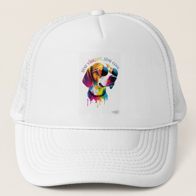 ADOM "Stay Vibrant" Kvinnors Långärmad T-Shirt Keps (Framsida)