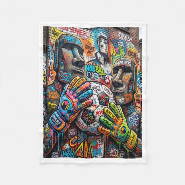 ADOM Urban Street Art Graffitifilt Fleecefilt (Framsidan)