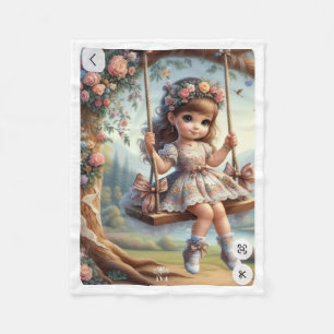 ADOM Vintage Swing Girl Filten Fleecefilt
