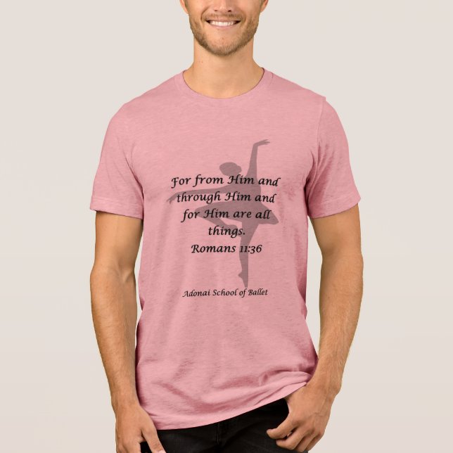 Adonai T-Shirt Rom 11:36 (Framsida)