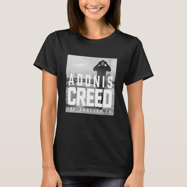 Adonis Creed LA svartvit fotografi T Shirt (Framsida)