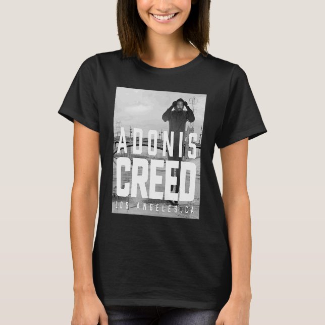 Adonis Creed LA svartvit fotografi T Shirt (Framsida)
