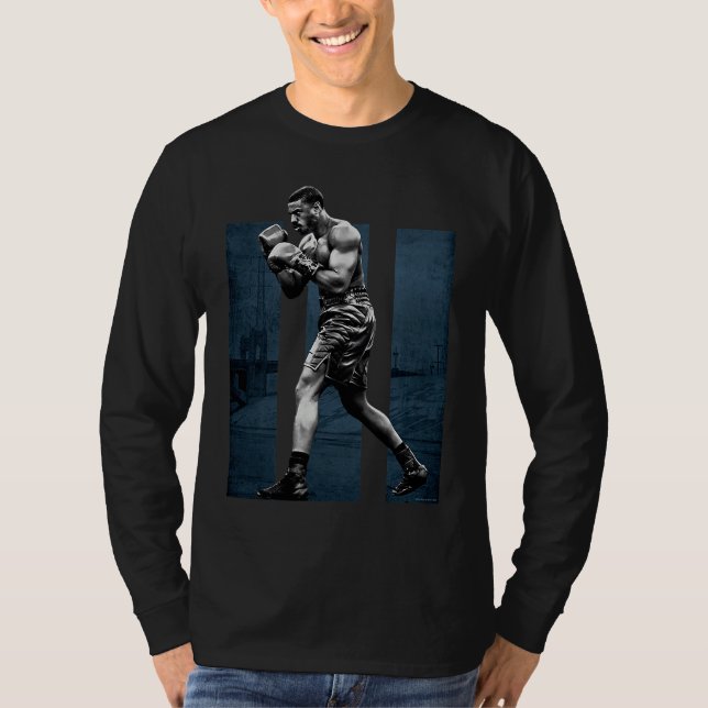Adonis Creed pose faced left on III blue T Shirt (Framsida)