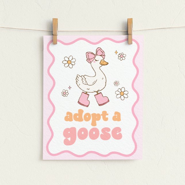 Adopt a Goose Sign Poster (Skapare uppladdad)