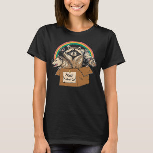 Adopt A Street Ca Funny Opossum Raccoon Skunk Clas T Shirt