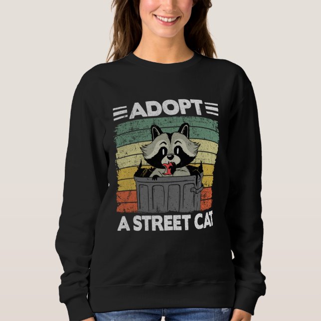 Adopt A Street Cat Trash Garbage Panda Raccoon 3 T Shirt (Framsida)