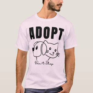 Adopt Do Not Shop - Rädda djuren & Pet Adoption Aw T Shirt