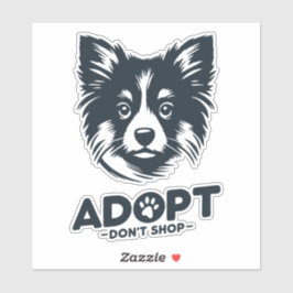 Adopt don't shop 3 klistermärken