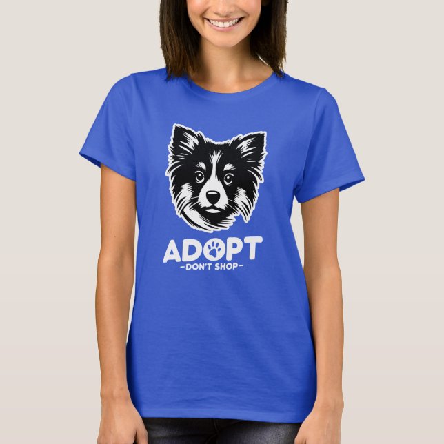 Adopt don't shop 3 t shirt (Framsida)