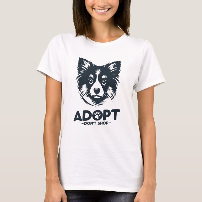 Adopt don't shop 3 t shirt (Framsida)