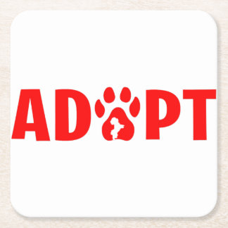 Adopt Dont Shop - Havanese Underlägg Papper Kvadrat