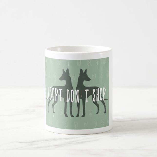 "Adopt, don't shop" mug Kaffemugg (Center)