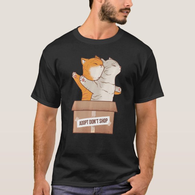 Adopt Dont Shop T Shirt (Framsida)