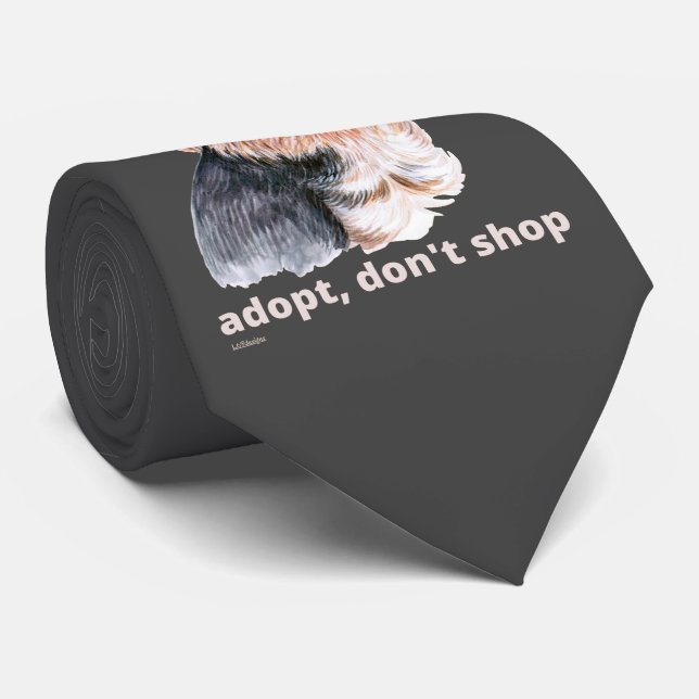 ADOPT, DON'T SHOP (Yorkshire Terrier) söt hund     Slips (Rullad)