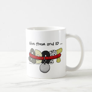 ADOPT med Collar-Ge Them och ID Kaffemugg