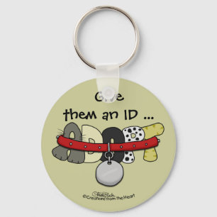 ADOPT med Collar-Ge Them och ID Nyckelring