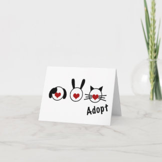 Adopt Notecard Kort