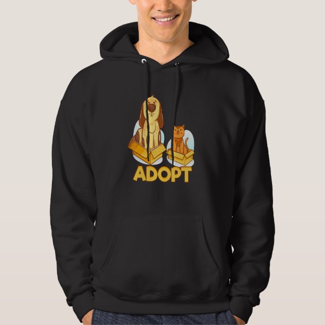 Adopt Pet Sitter Hoodie (Framsida)