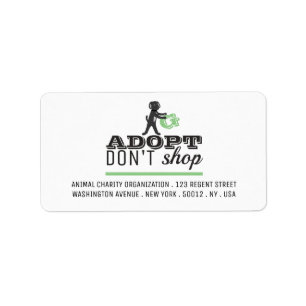 Adopt Shop fungerar inte Adressetikett