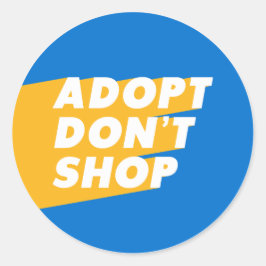 Adopt Shop fungerar inte - Djurrundans utformning Runt Klistermärke