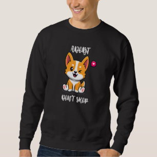 Adopt Shop inte Corgi Hundälskares Adoption & Anim Lång Ärmad Tröja