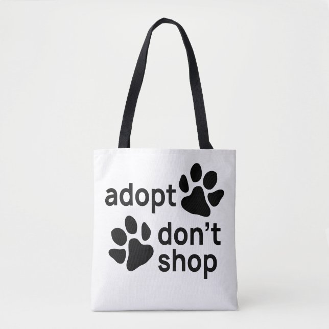 Adopt Shop inte Tassar Tygkasse (Framsida)