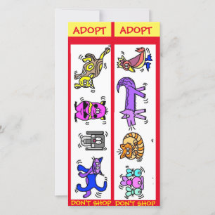 Adopt Shop, Rädda djuren, Bokmärken Kort