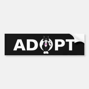 Adopt Tuxedo Vild katt Bildekal