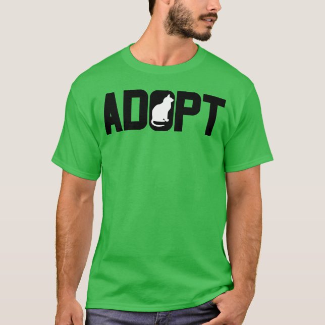 Adoptera Adopt djur retro T Shirt (Framsida)