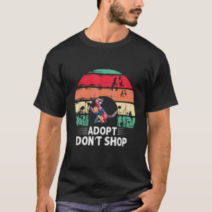 Adoptera Adoptera Inte Butik Katt Vintage Regnbåge T Shirt