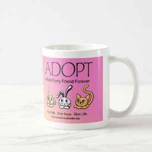 Adoptera en bäst hårigvänför evigt kaffemugg