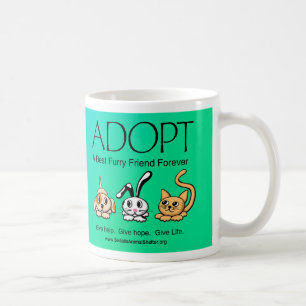 Adoptera en bäst hårigvänför evigt kaffemugg