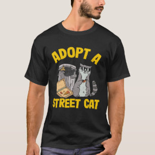 Adoptera en gata katt tvättbjörn 5 t shirt