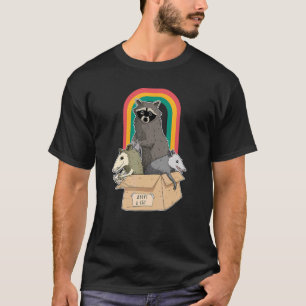 Adoptera En Gatgata Katt Rolig Opossum Tvättbjörn T Shirt