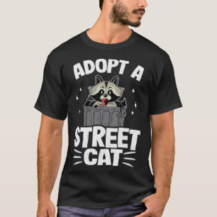 Adoptera En Gatubill Tvättbjörn T Shirt