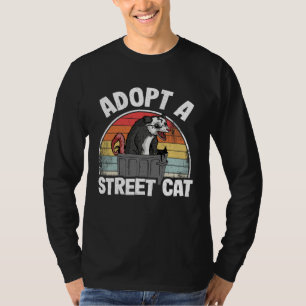 Adoptera En Gatukatt Opossum Meme Sopor Pungdjur T Shirt