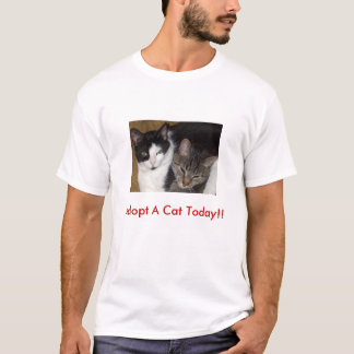 Adoptera en katt i dag!!  T-tröja T-shirt