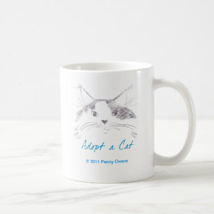 Adoptera en katt kaffemugg