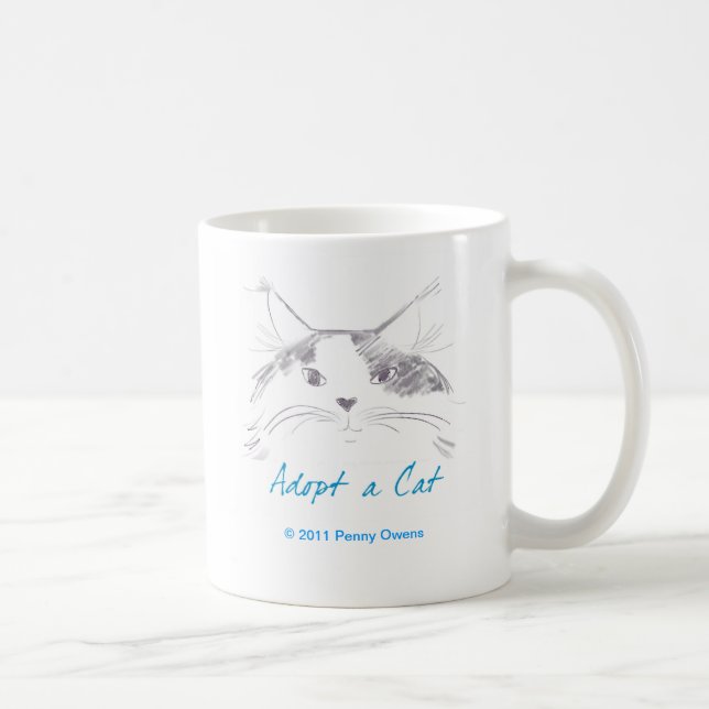 Adoptera en katt kaffemugg (Höger)