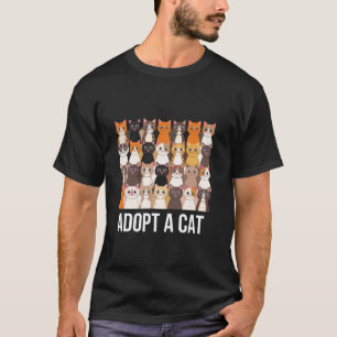 Adoptera en katt-tröja katt räddning katt adoption t shirt