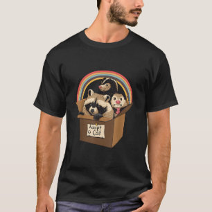 Adoptera En Katt Tvättbjörn Pungråtta Skunk Papper T Shirt