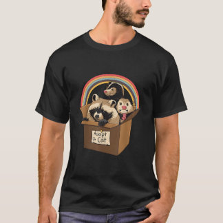 Adoptera En Katt Tvättbjörn Pungråtta Skunk Papper T Shirt